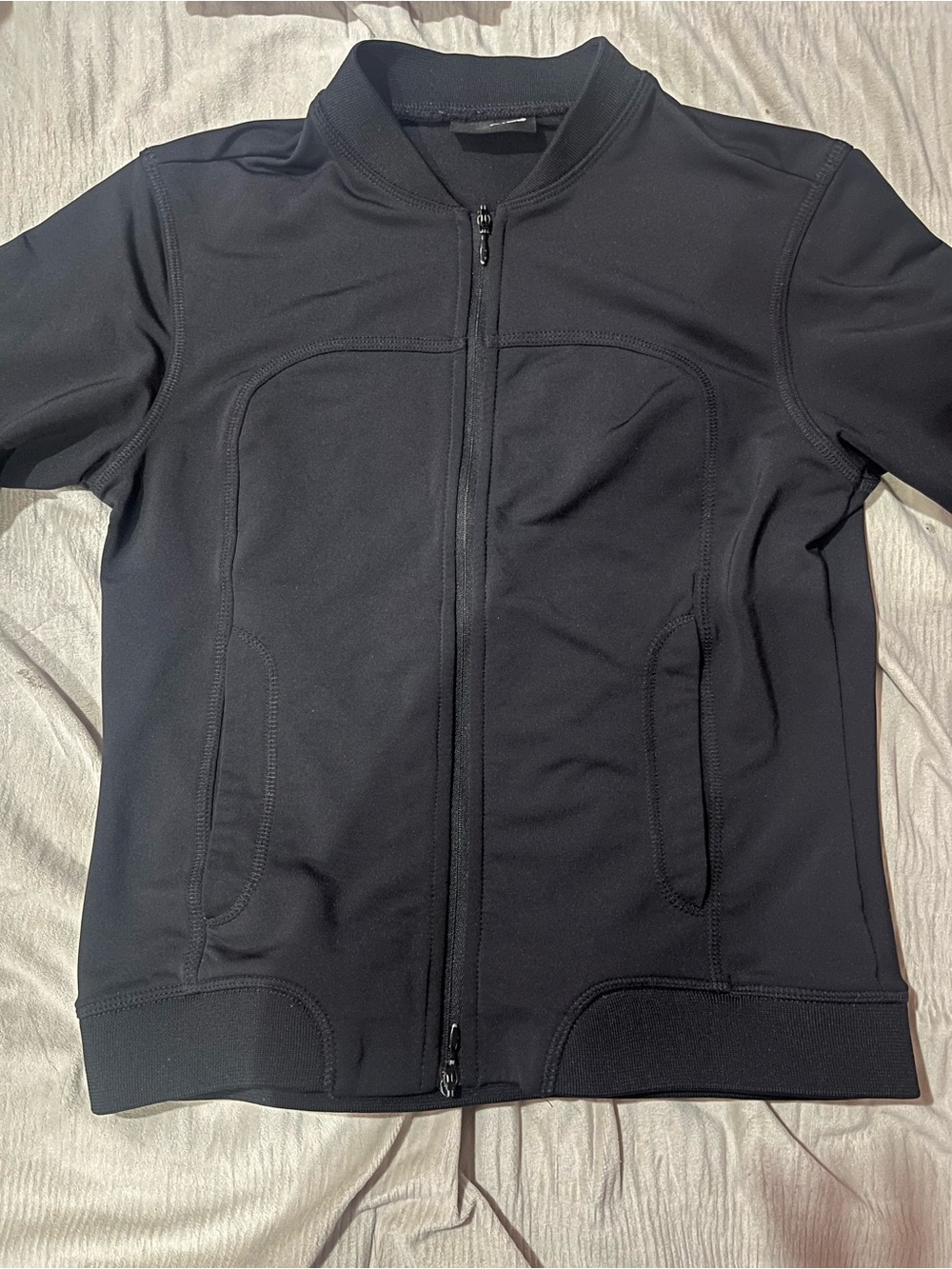 Fila Black Women's Zip-Front Pea Coat